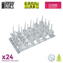画像2: グリーンスタッフワールド[GSWD-12362]3Dプリントセット - プラズマエフェクトパーツ 1:48
