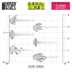 画像3: グリーンスタッフワールド[GSWD-12362]3Dプリントセット - プラズマエフェクトパーツ 1:48
