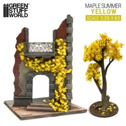 画像4: グリーンスタッフワールド[GSWD-4642]ツタの植生シート イエロー(夏のカエデの葉) 大