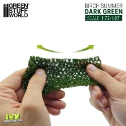 画像2: グリーンスタッフワールド[GSWD-4647]ツタの植生シート ダークグリーン(夏のカバの葉) 小