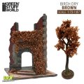グリーンスタッフワールド[GSWD-4653]ツタの植生シート ブラウン(枯れたカバの葉) 小