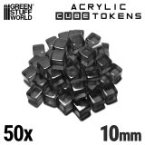 グリーンスタッフワールド[GSWD-4656]ブラックキューブトークン 10mm