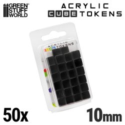 画像2: グリーンスタッフワールド[GSWD-4656]ブラックキューブトークン 10mm