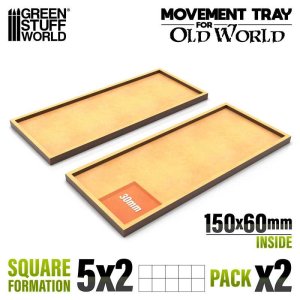 画像1: グリーンスタッフワールド[GSWD-12569]MDF ムーブメントトレイ150x60mm (1)