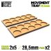 画像2: グリーンスタッフワールド[GSWD-12577]MDF ムーブメント トレイ 28.5mm 5x2 - スカーミッシュ ライン (2)
