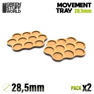 画像1: グリーンスタッフワールド[GSWD-12581]MDF ムーブメント トレイ - スカーミッシュ AOS 28.5mm 3x4x3 (1)