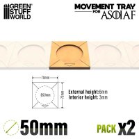 グリーンスタッフワールド[GSWD-12583]MDF ムーブメントトレイ ASOIAF - 50mm