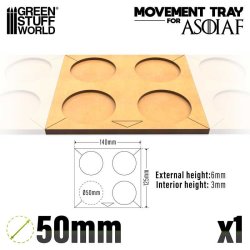 画像1: グリーンスタッフワールド[GSWD-12584]MDF ムーブメントトレイ ASOIAF - 50mm 4x1
