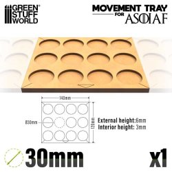 画像2: グリーンスタッフワールド[GSWD-12585]MDF ムーブメントトレイ ASOIAF - 50mm 12x1