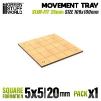 グリーンスタッフワールド[GSWD-12601]MDFムーブメントトレイ - スリムフィットスクエア100x100mm