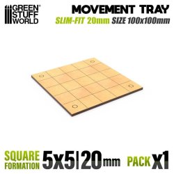 画像1: グリーンスタッフワールド[GSWD-12601]MDFムーブメントトレイ - スリムフィットスクエア100x100mm