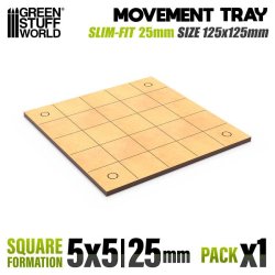 画像1: グリーンスタッフワールド[GSWD-12602]MDFムーブメントトレイ - スリムフィットスクエア125x125mm