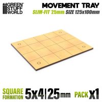 グリーンスタッフワールド[GSWD-12606]MDFムーブメントトレイ - スリムフィットスクエア125x100mm