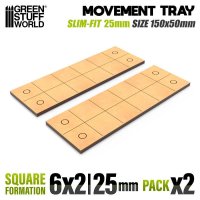 グリーンスタッフワールド[GSWD-12609]MDFムーブメントトレイ - スリムフィットスクエア150x50mm