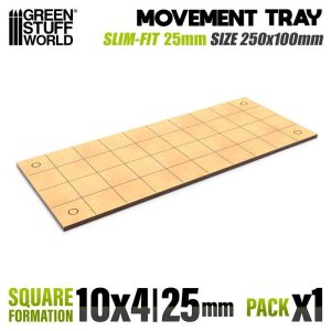画像1: グリーンスタッフワールド[GSWD-12611]MDF Movement Trays - Slimfit Square 250x100mm (1)