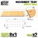 画像2: グリーンスタッフワールド[GSWD-12612]MDF Movement Trays - Slimfit Square 160x60mm (2)