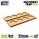 画像1: グリーンスタッフワールド[GSWD-12628]MDF Movement Trays 32mm 4x1 - Skirmish Lines (1)