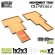 画像1: グリーンスタッフワールド[GSWD-12654]MDFムーブメントトレイOld World180x90mm 1x2x3 (1)