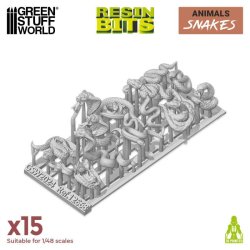画像2: グリーンスタッフワールド[GSWD-12668]3Dプリントセット - ヘビ