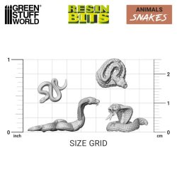 画像3: グリーンスタッフワールド[GSWD-12668]3Dプリントセット - ヘビ
