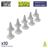 グリーンスタッフワールド[GSWD-12681]3Dプリントセット - 三角コーン 1:48