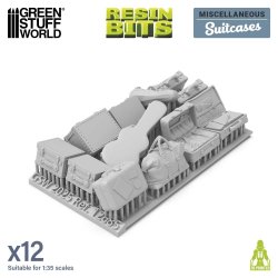 画像2: グリーンスタッフワールド[GSWD-12685]1/35　スーツケースセット