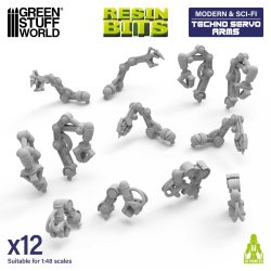 画像1: グリーンスタッフワールド[GSWD-13627］1/48　テクノメカニカルアームセット