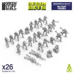 画像1: グリーンスタッフワールド[GSWD-12696］1/144　ミリタリーフィギュアセット