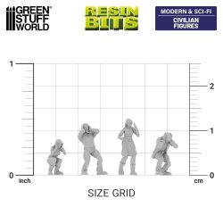 画像2: グリーンスタッフワールド[GSWD-12697］1/144　民間人フィギュアセット