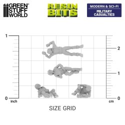 画像2: グリーンスタッフワールド[GSWD-12698］1/144　負傷兵フィギュアセット