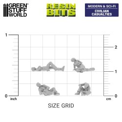 画像2: グリーンスタッフワールド[GSWD-12699］1/144　負傷した民間人フィギュアセット