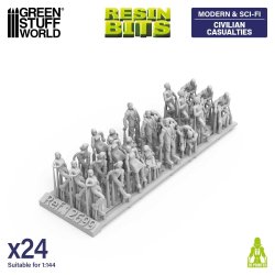画像3: グリーンスタッフワールド[GSWD-12699］1/144　負傷した民間人フィギュアセット