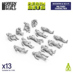 画像1: グリーンスタッフワールド[GSWD-12702］1/100　負傷兵フィギュアセット