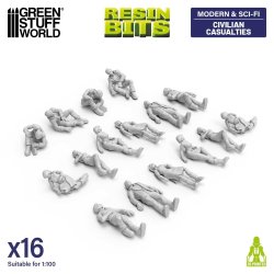 画像1: グリーンスタッフワールド[GSWD-12703］1/100　負傷した民間人フィギュアセット