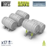 グリーンスタッフワールド[GSWD-12708］1/35　ラック付きウッドバレル