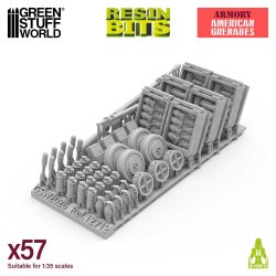 画像2: グリーンスタッフワールド[GSWD-12712］1/35　WWII 米軍 武器・弾薬セット