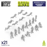 グリーンスタッフワールド[GSWD-12714］1/144　スペースクルーセット