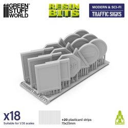 画像3: グリーンスタッフワールド[GSWD-12719]3Dプリントセット - 交通標識1:35