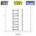 画像3: グリーンスタッフワールド[GSWD-12720]Large Wooden Ladders 1:48-1:35 (3)