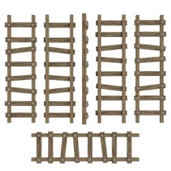 画像4: グリーンスタッフワールド[GSWD-12720]Large Wooden Ladders 1:48-1:35