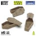 画像1: グリーンスタッフワールド[GSWD-12721]Dungeon Wooden Coffins 1:48 (1)