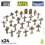 グリーンスタッフワールド[GSWD-12722]Trench Wooden Crosses 1:48-1:35