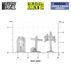 画像3: グリーンスタッフワールド[GSWD-12722]Trench Wooden Crosses 1:48-1:35