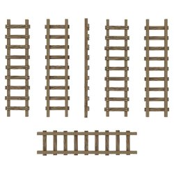 画像4: グリーンスタッフワールド[GSWD-12723]Small Wooden Ladders 1:48-1:35
