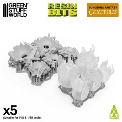 画像2: グリーンスタッフワールド[GSWD-12725]3mm LED用キャンプファイヤー 1:48-1-35