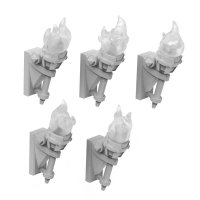 グリーンスタッフワールド[GSWD-12726]3D Printed - Dungeons & Fantasy - Wall Torches for 3mm LED