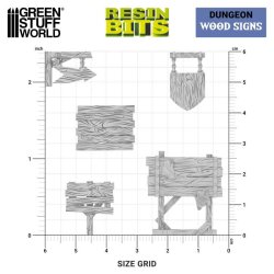 画像3: グリーンスタッフワールド[GSWD-12729]Wood Signs 1:48-1:35