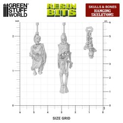 画像2: グリーンスタッフワールド[GSWD-12733]Hanging Skeletons 1:48