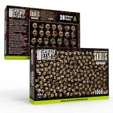 グリーンスタッフワールド[GSWD-12743]1000x Battlefield Resin Skulls 1:48-1:35