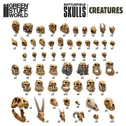 画像2: グリーンスタッフワールド[GSWD-12744]300x Battlefield Creature Skulls 1:48-1:35